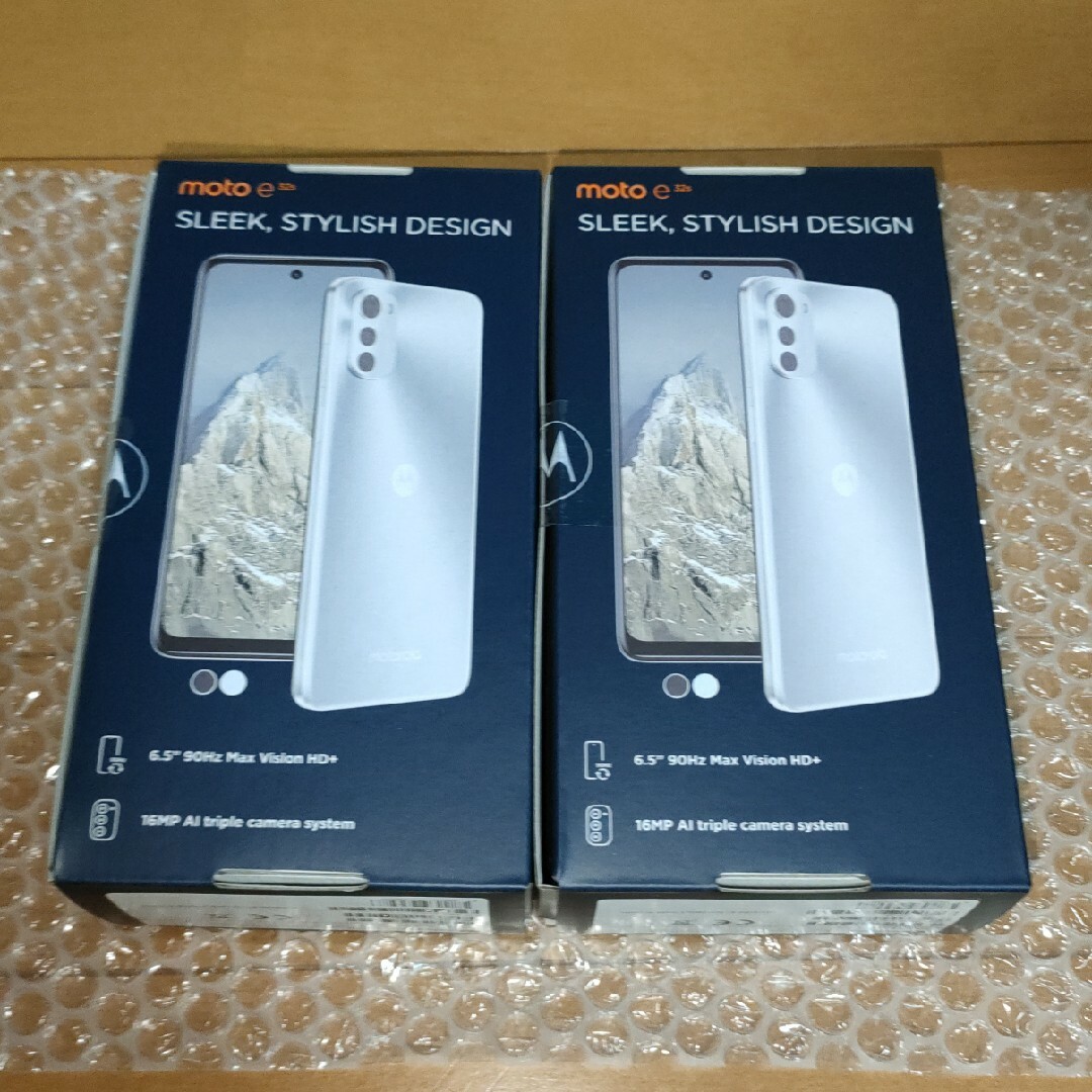 スマートフォン/携帯電話2台セット MOTOROLA moto e32s Slate Gray グレー