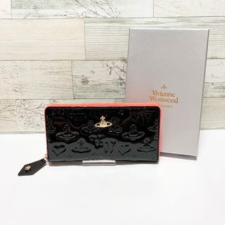 ヴィヴィアンウエストウッド(Vivienne Westwood)の【フォロー割引あり！】ヴィヴィアンウエストウッド　長財布　ブラック　エナメル(財布)