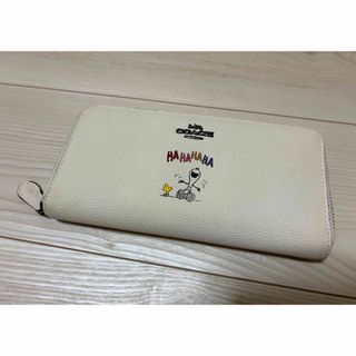 コーチ(COACH)のコーチ　COACH 長財布　白　スヌーピー　SNOOPY(財布)