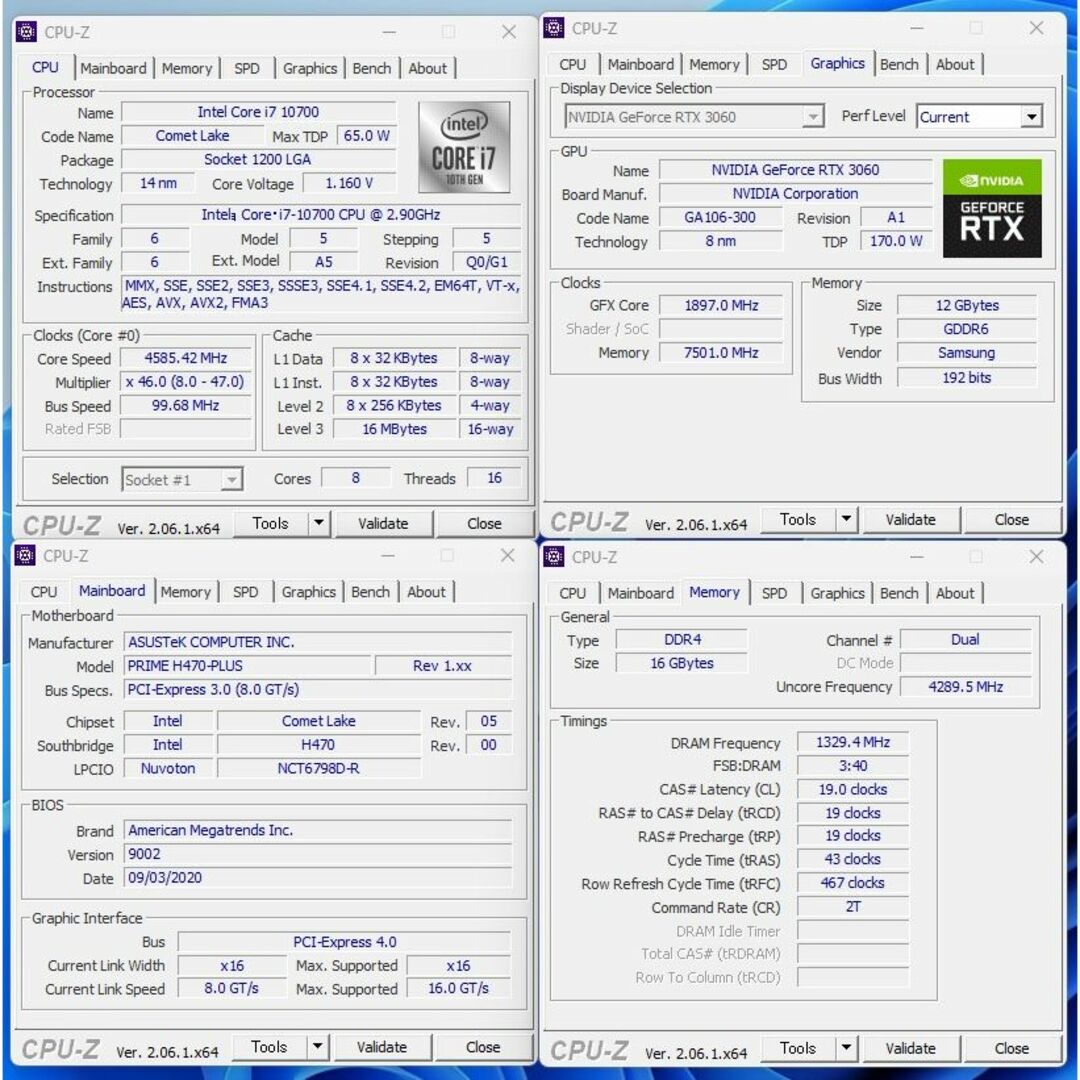 美品!ゲーミングPC/ドスパラ/i7-10700/SSD1T/RTX3060