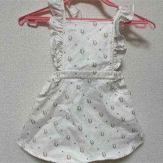 ベビーディオール(baby Dior)の新品タグ付babydiorジャンパースカートワンピースフリルジャンバースカート(ワンピース)