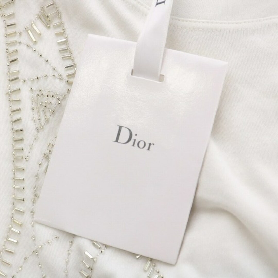 Christian Dior(クリスチャンディオール)のクリスチャンディオール Tシャツ カットソー コットン F36 M 白 レディースのトップス(Tシャツ(半袖/袖なし))の商品写真