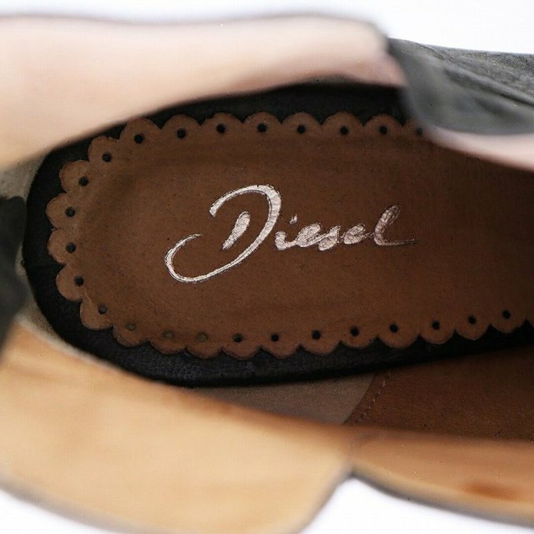 DIESEL(ディーゼル)のディーゼル ショートブーツ ブーティ ハイヒール レザー 38 24.5cm レディースの靴/シューズ(ブーツ)の商品写真