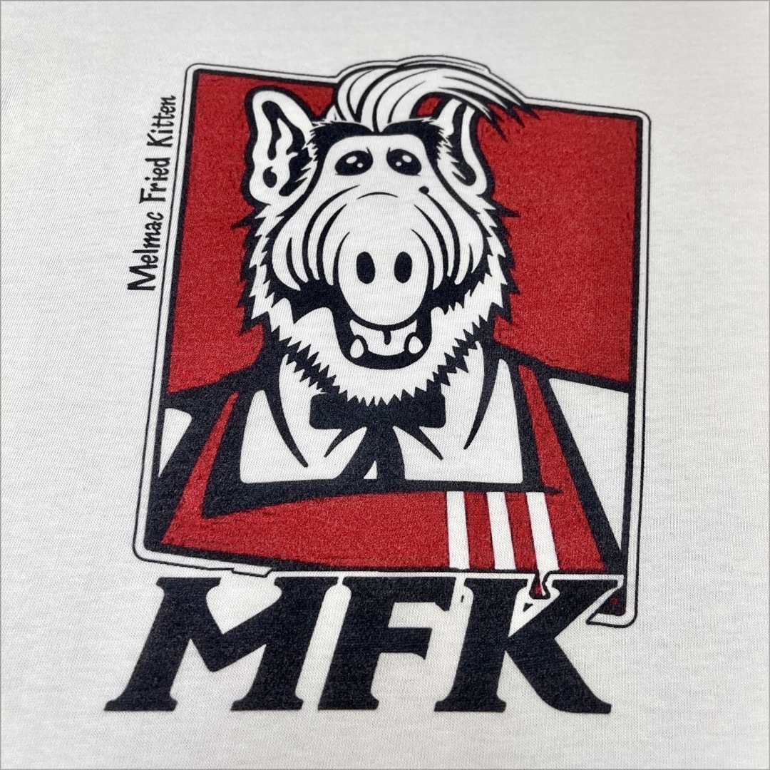 新品 ALF アルフ メルマック 宇宙人 KFC カーネルおじさん 白 Tシャツ メンズのトップス(Tシャツ/カットソー(半袖/袖なし))の商品写真