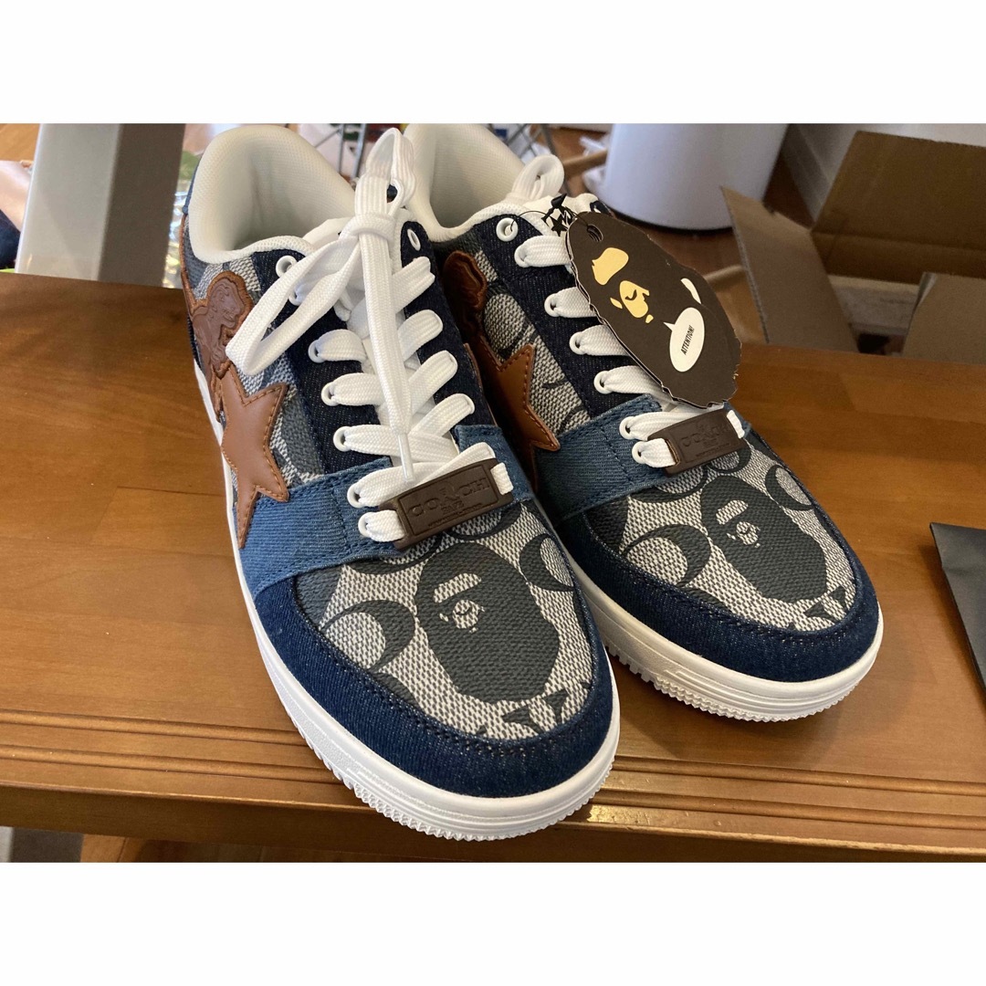 BAPE COACH  STA コラボ　スニーカー　25.5  新品　未使用