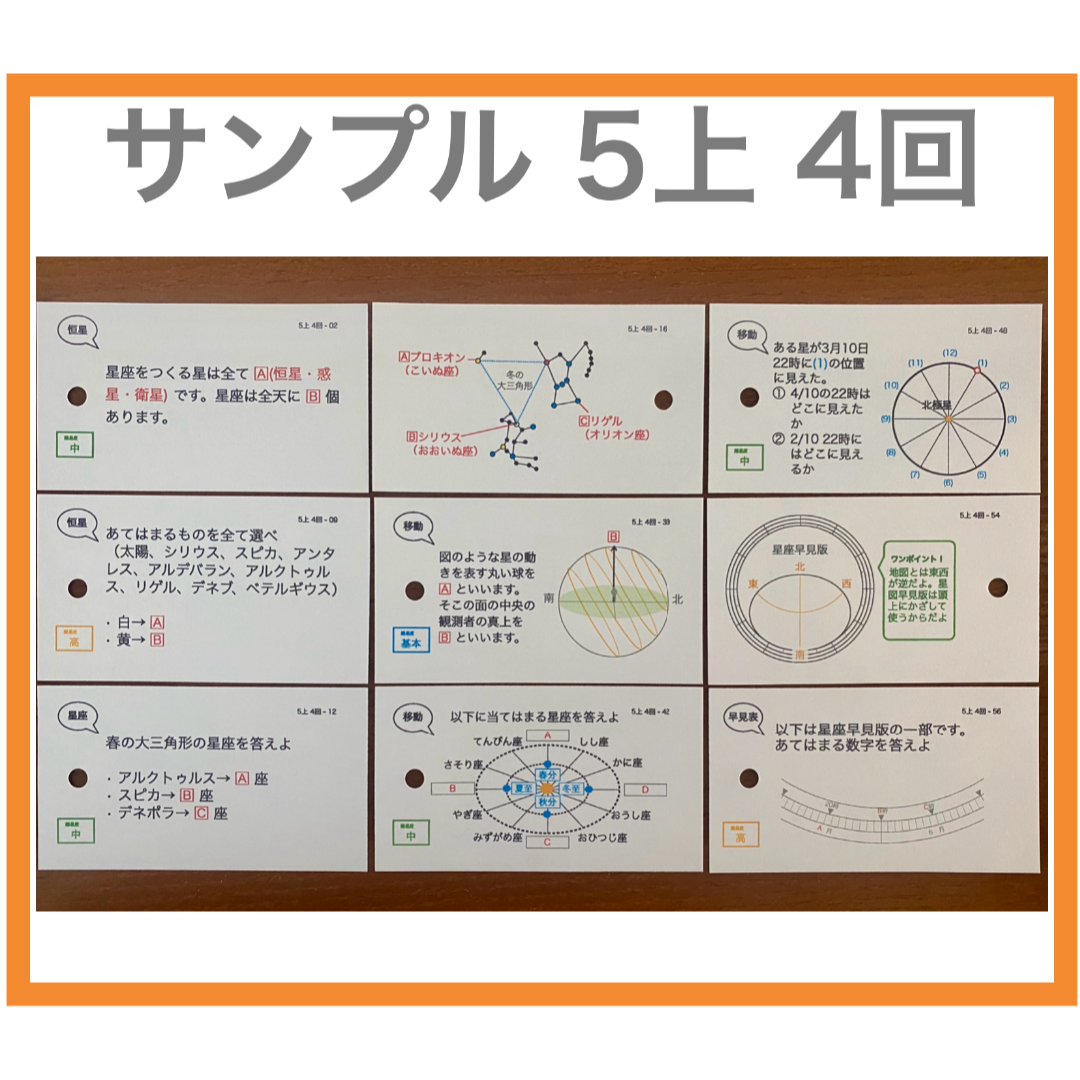 中学受験【5年上 理科 全セット 1-19回】組分けテスト対策 予習