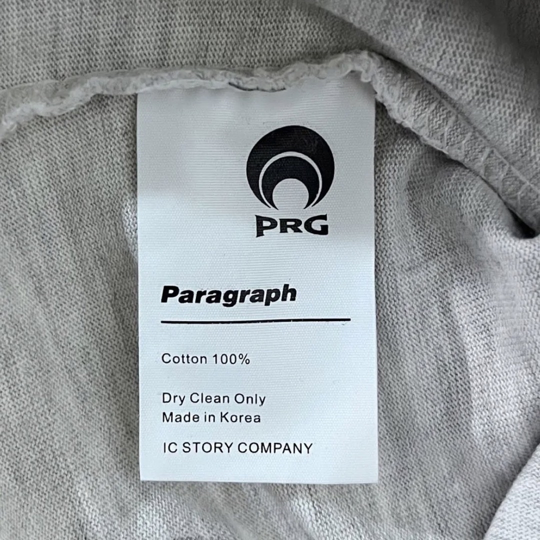 ✨サマーセール中✨Paragraphスマイルハッピー立体ロゴTシャツメランジ メンズのトップス(Tシャツ/カットソー(半袖/袖なし))の商品写真