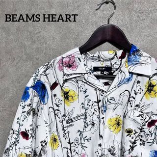 ビームス(BEAMS)の値下げ中❗️BEAMS HEART 総柄シャツ半袖花柄【完売品】Mサイズ(シャツ)