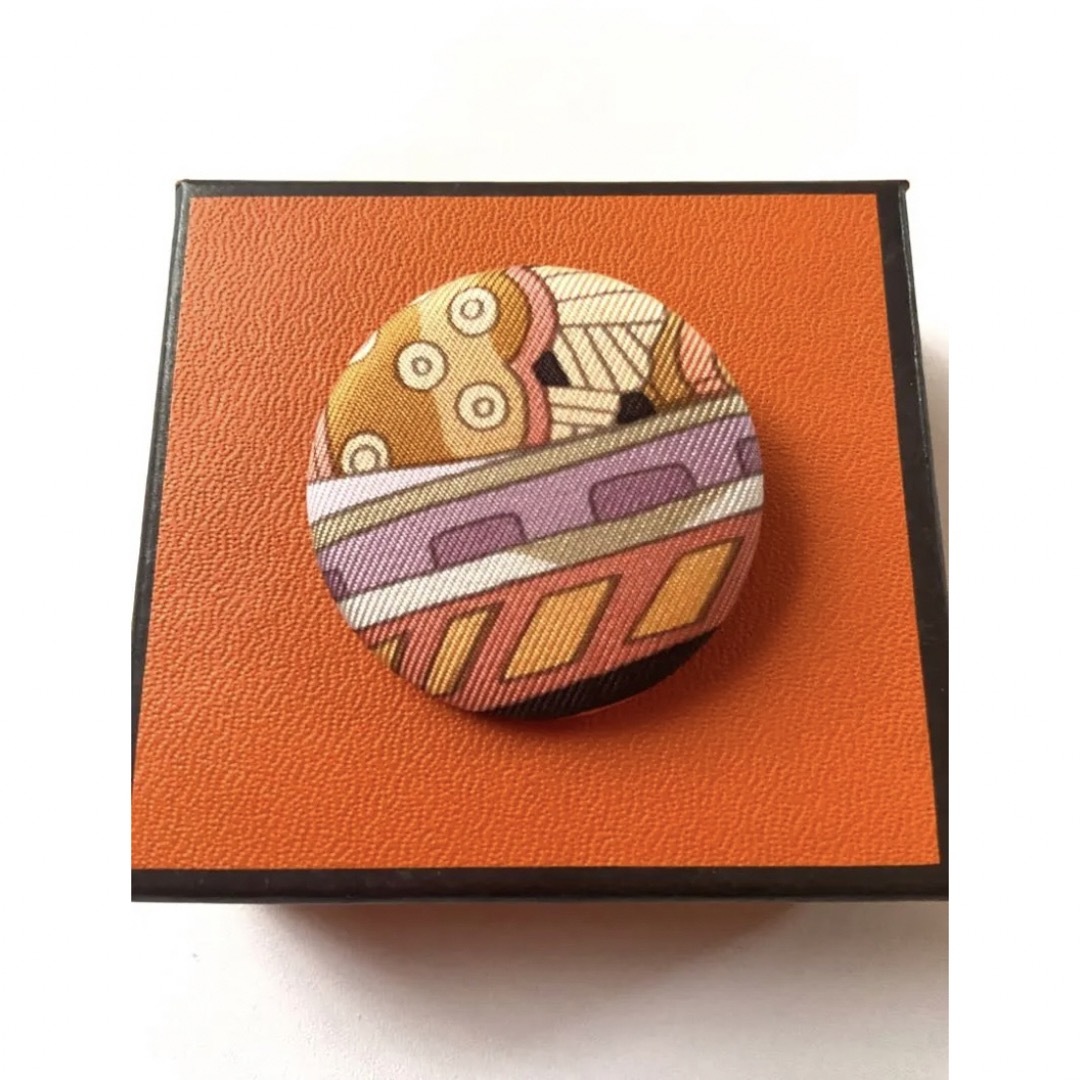 Hermes - エルメス HERMES シルク ピンバッジ ブローチ プティH 限定