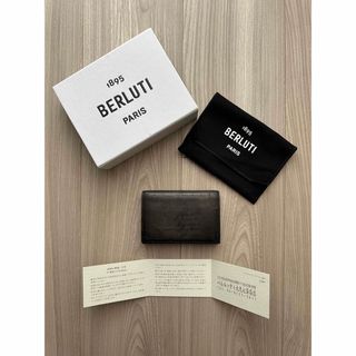Berluti - ベルルッティ インブイア スクリットレザー カードホルダー