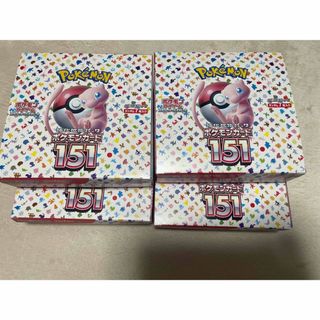 ポケモンカード151　シュリンクなし　4box ポケモンカード