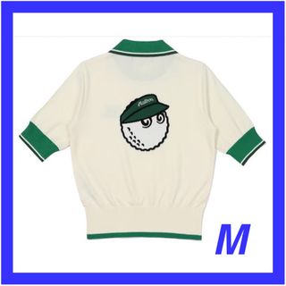 ビームス(BEAMS)のMALBON マルボン　ゴルフウェア　ニットポロシャツ　レディース　M(ウエア)