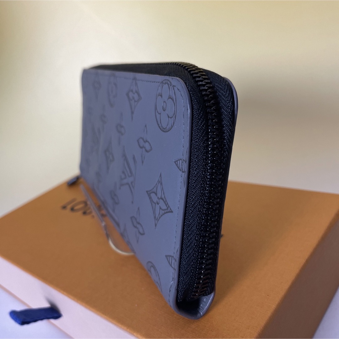 Louis Vuitton 美品 財布 モノグラムシャドウ ヴェルティカル グレ