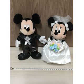 ディズニー(Disney)のミッキーマウス&ミニーマウス　ウエディング　ぬいぐるみ(ぬいぐるみ/人形)
