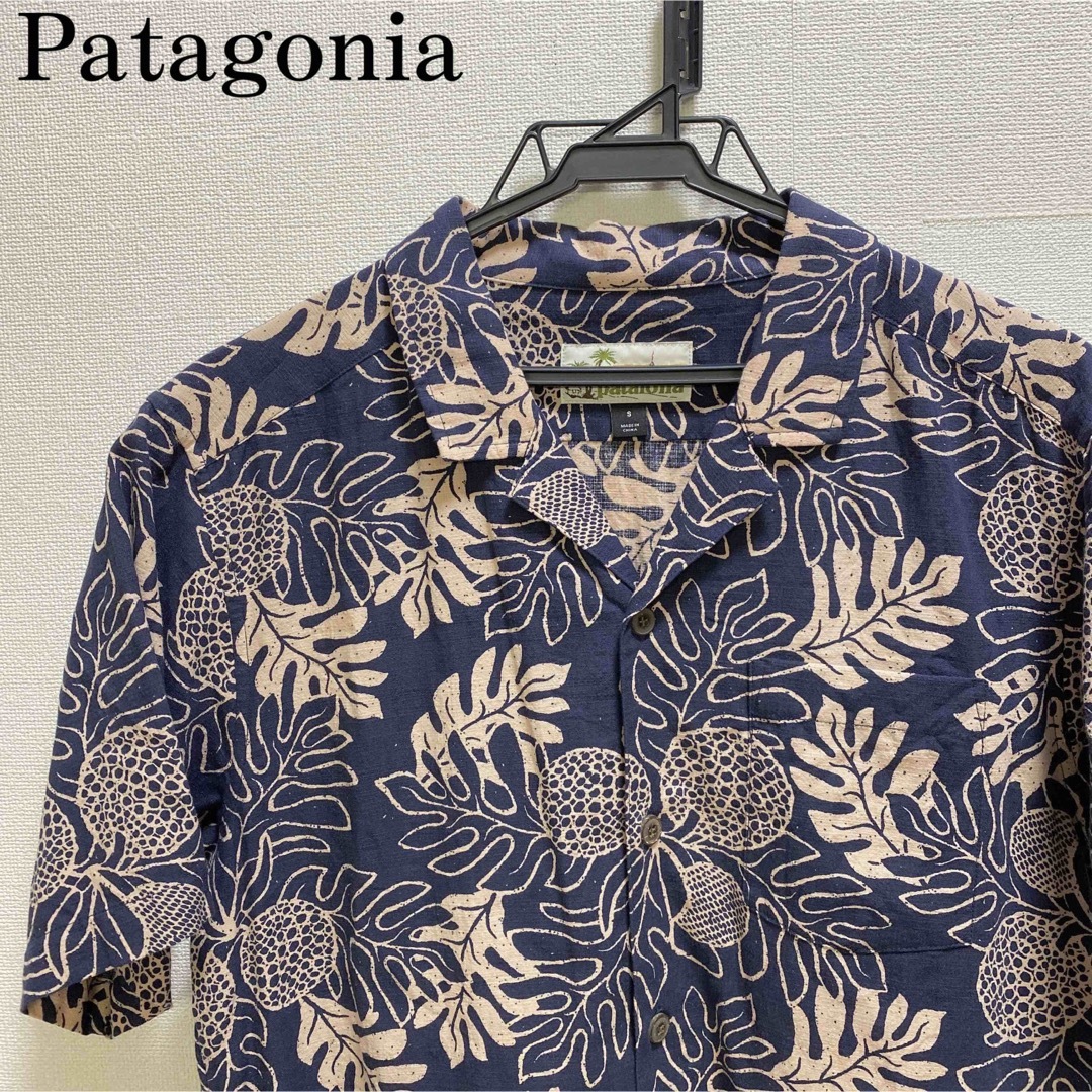 シャツほぼ未使用 Patagonia パタロハ アロハシャツ 総柄 オピヒマン