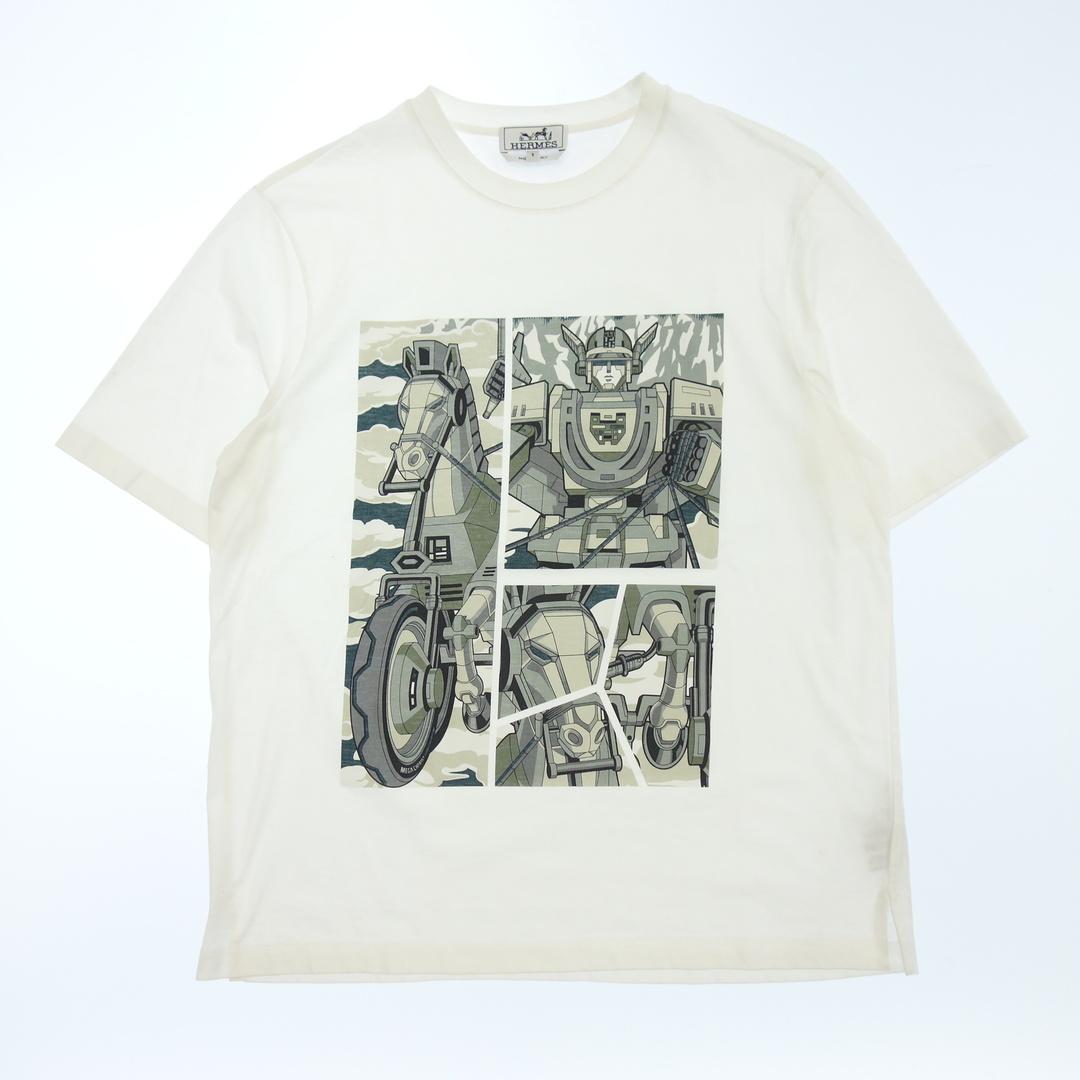 エルメス Tシャツ メガシャリオ プリント 22SS メンズ【AFB31
