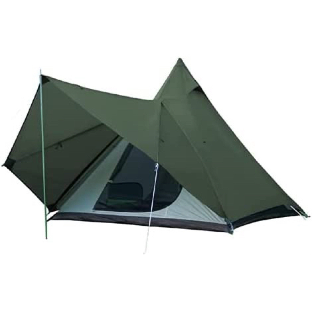 ワンポールテント キャンプテント テント 4人用 グリーン キャンプ アウトドア