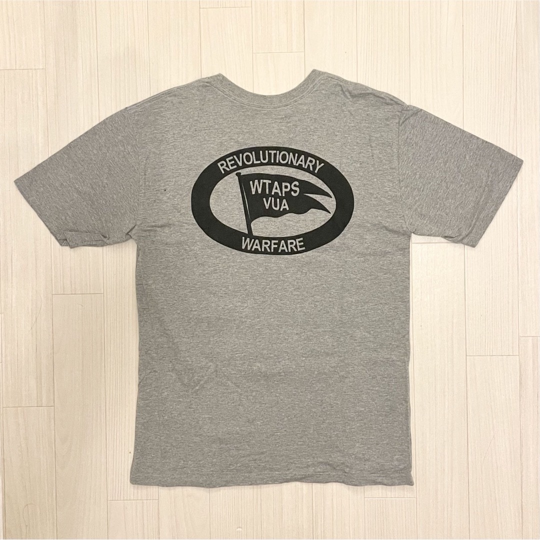 M 02 WTAPS WARFARE DESIGN Tシャツ ヘザーグレー