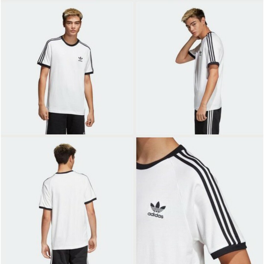 Originals（adidas）(オリジナルス)の新品 M adidas originals Tシャツ 3ストライプ 白 メンズのトップス(Tシャツ/カットソー(半袖/袖なし))の商品写真