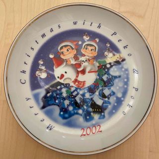 フジヤ(不二家)のぺこぽこ　クリスマスプレート　2002(ノベルティグッズ)