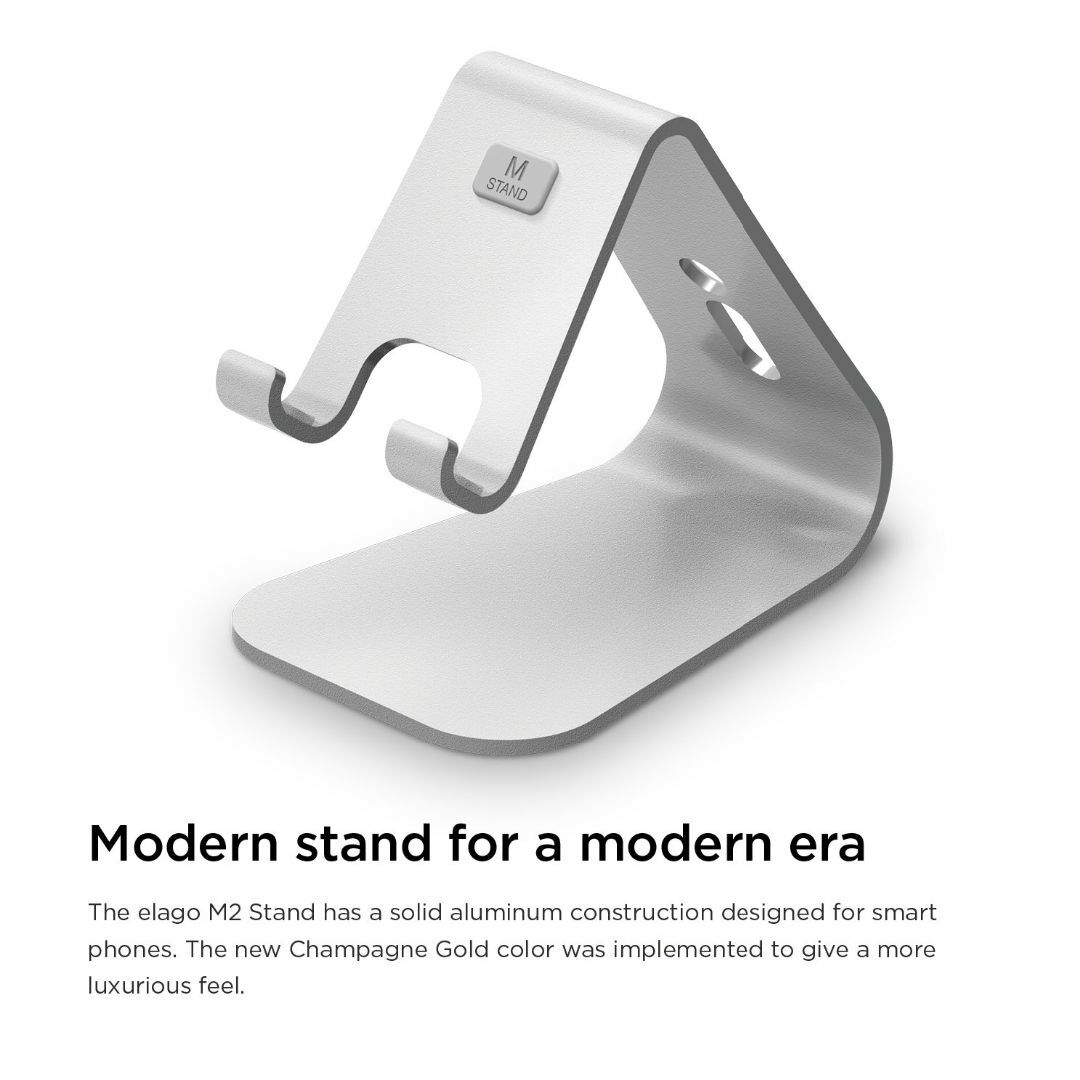 【色: シルバー】elago iPhone用デザインスタンド M2 Stand 4