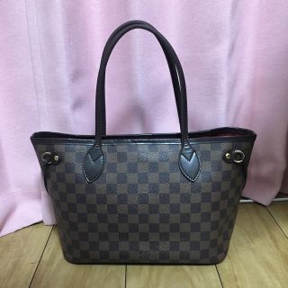 ルイヴィトン(LOUIS VUITTON)の美品 ヴィトン ネヴァーフルPM レディース トートバッグ N51109 レッド(トートバッグ)