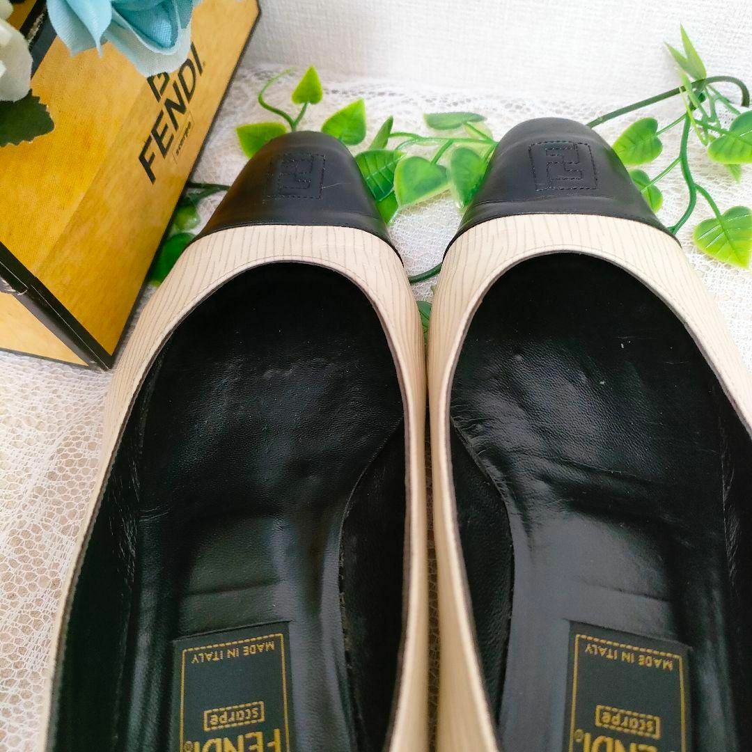 FENDI(フェンディ)の【ヴィンテージ】 FENDI フェンディ パンプス エピ バイカラー 24cm レディースの靴/シューズ(ハイヒール/パンプス)の商品写真