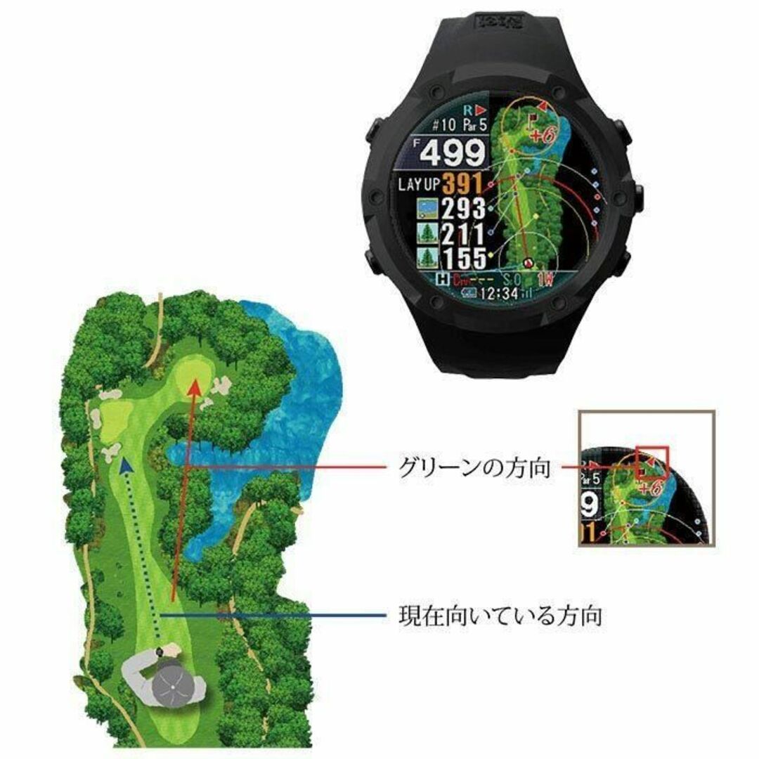 メーカー在庫少、売り切れ時はご容赦ください 新品 腕時計型GPSゴルフ