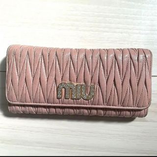 MIUMIU 折り財布 ビジュー パール クリスマス限定品