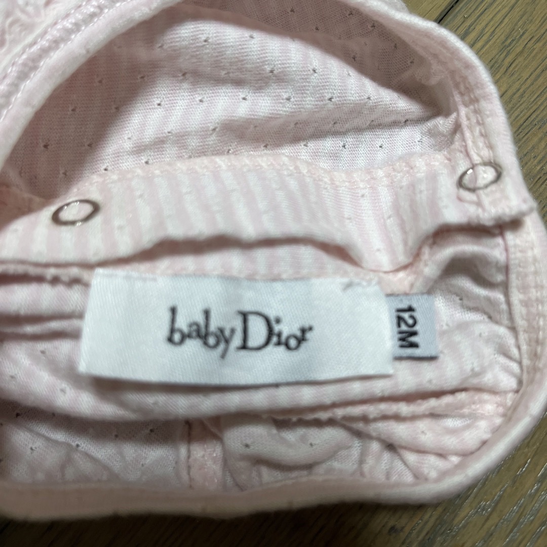 baby Dior(ベビーディオール)のbaby Dior Tシャツ　12M ピンクボーダー キッズ/ベビー/マタニティのキッズ服女の子用(90cm~)(Tシャツ/カットソー)の商品写真