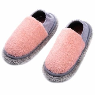 【色: Mサイズ ピンク かかとあり】Kind Slipper ルームシューズ (その他)