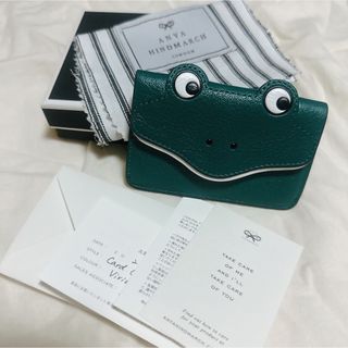 レオパードフラワーブラック アニヤハインドマーチ カードケース 小銭