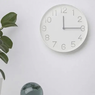 イケア(IKEA)の新品未使用【IKEA】TROMMA 壁掛け時計　ウォールクロック　ホワイト(掛時計/柱時計)