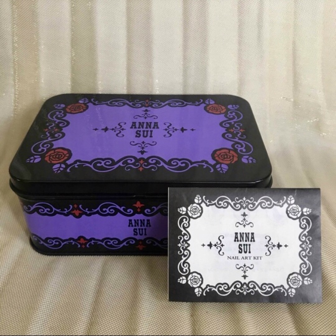 ANNA SUI(アナスイ)のアナスイ💜ネイルアートキット💜BOX缶💜セット💜 コスメ/美容のキット/セット(コフレ/メイクアップセット)の商品写真