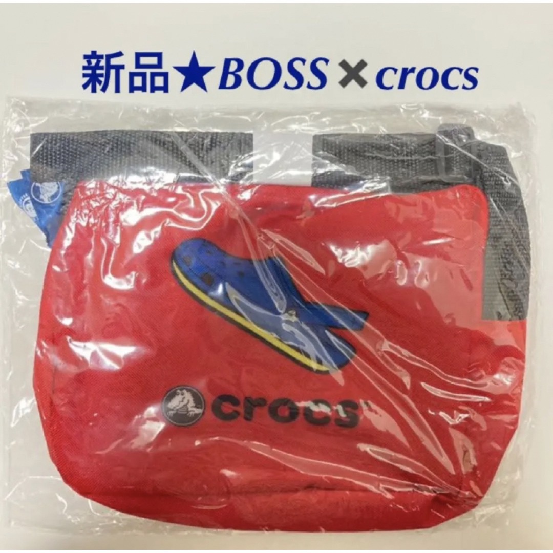 crocs(クロックス)の【新品＊非売品】サントリー ボス×クロックス オリジナル ショルダーポーチ エンタメ/ホビーのコレクション(ノベルティグッズ)の商品写真