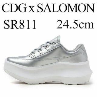 コムデギャルソン(COMME des GARCONS)の24.5cm　CDG x SALOMON　SR811 シルバー 定価６２９００円(スニーカー)