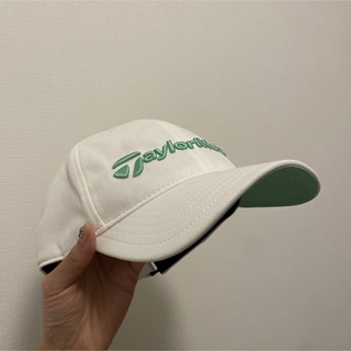 テーラーメイド(TaylorMade)のテーラーメイド キャップ ホワイト グリーン(ウエア)