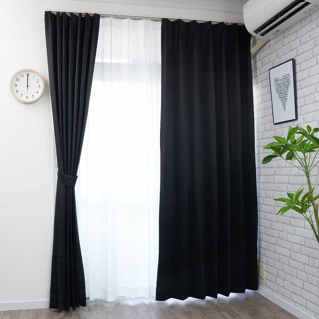 【curtain-fabfun】カーテン 1級 遮光 1枚 178cm丈 １級