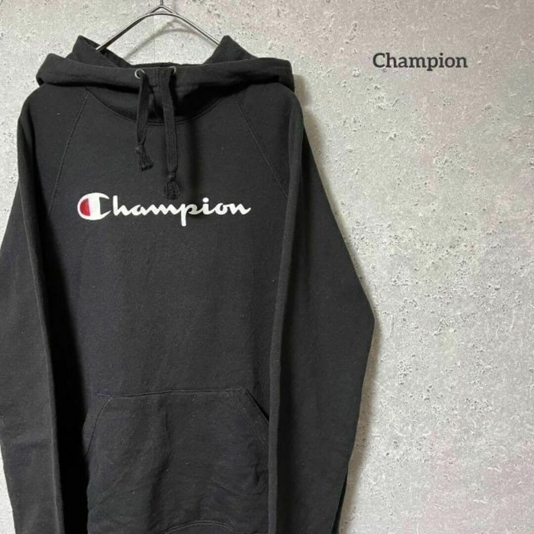 織り柄チェック Champion チャンピオン パーカー プルオーバー