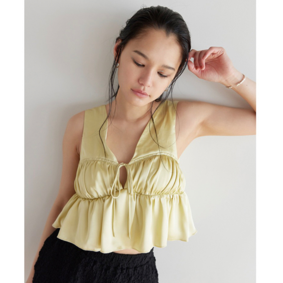 今季完売 searoomlynn パットinサテンフリルビスチェ | フリマアプリ ラクマ