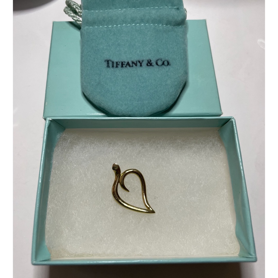 Tiffany ♡ 希少　ゴールド　ハートリーフ　ペンダントトップネックレス