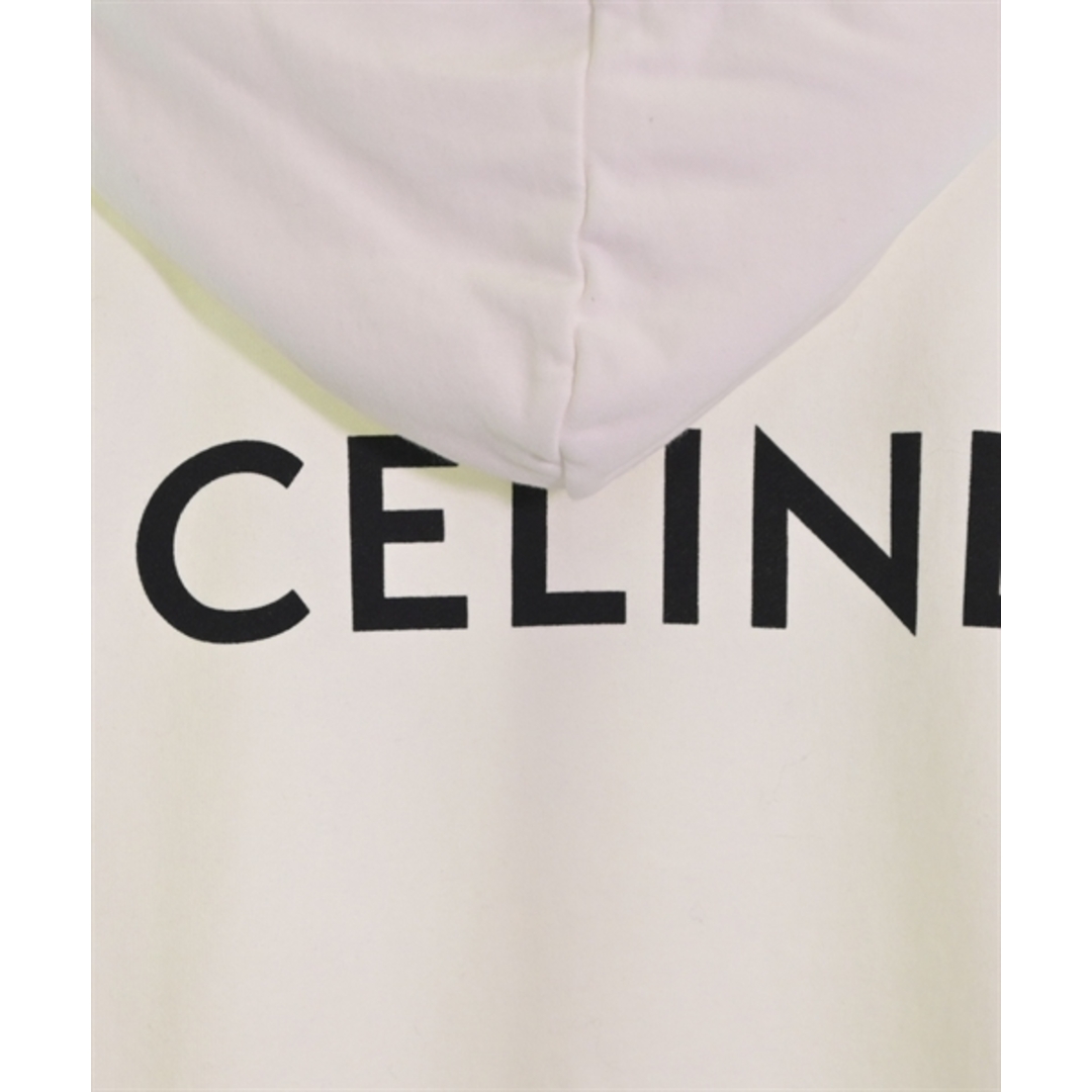 美品✨L CELINE セリーヌ長袖パーカー 白