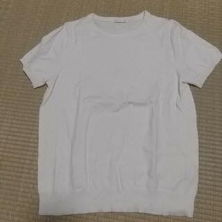 ジーユー(GU)のGU　半袖トップス　白　XL(カットソー(半袖/袖なし))