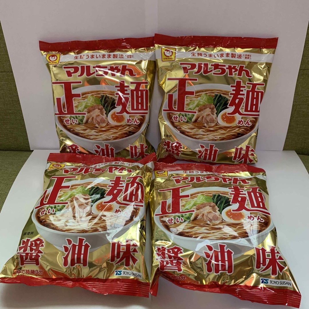 shop｜ラクマ　4食セット　マルちゃん正麺　by　らくま's　インスタントラーメン　醤油味の通販