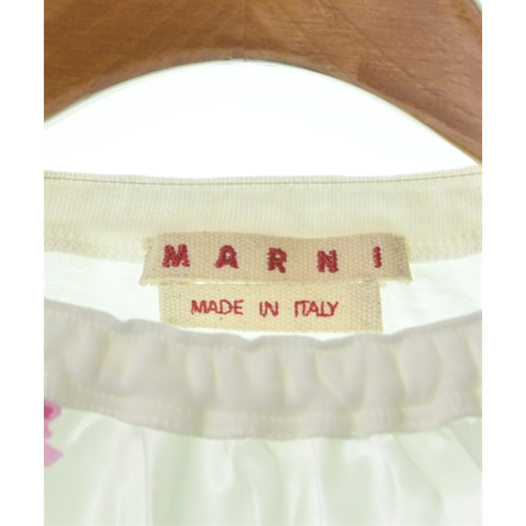 Marni(マルニ)のMARNI マルニ Tシャツ・カットソー 38(S位) 白x紺xピンク(花柄) 【古着】【中古】 レディースのトップス(カットソー(半袖/袖なし))の商品写真