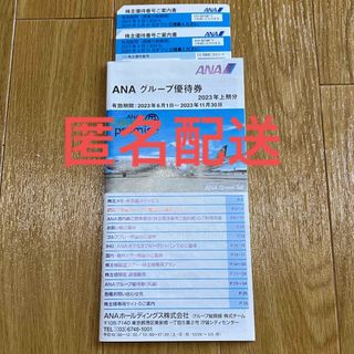 エーエヌエー(ゼンニッポンクウユ)(ANA(全日本空輸))のANA株主優待券2枚+グループ優待券1冊　①(航空券)