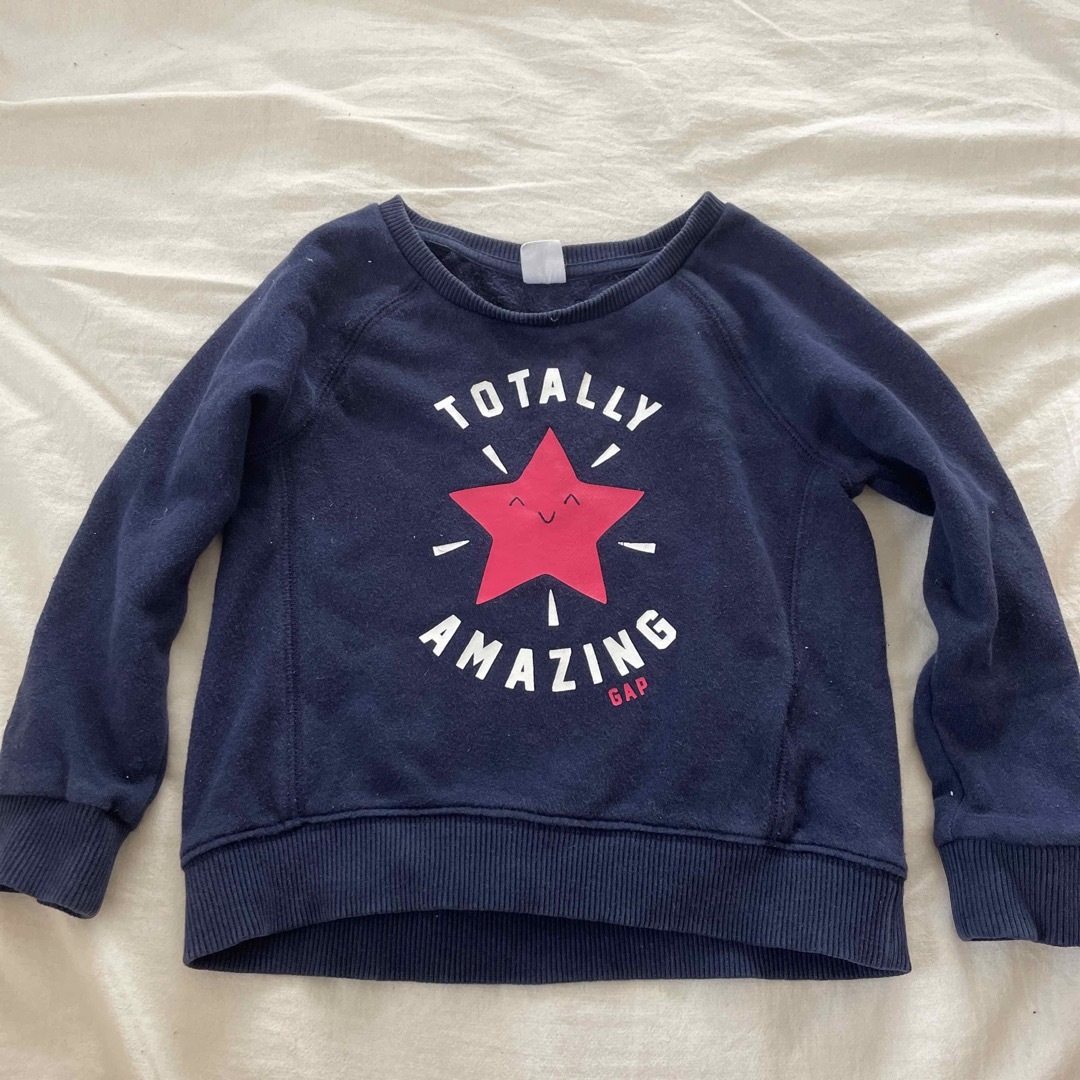 babyGAP(ベビーギャップ)のGAP トレーナー キッズ/ベビー/マタニティのキッズ服女の子用(90cm~)(Tシャツ/カットソー)の商品写真