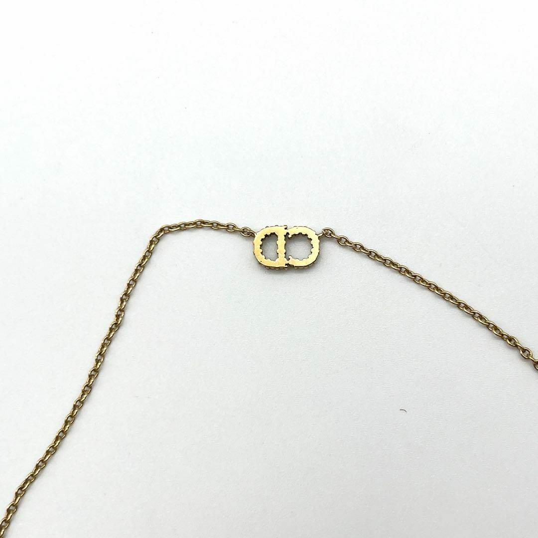 美品 ディオール clair D シルバー lune ラインストーンネックレス