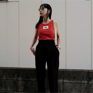 アメリヴィンテージ(Ameri VINTAGE)のDOUBLE TAG TANK TOP(タンクトップ)