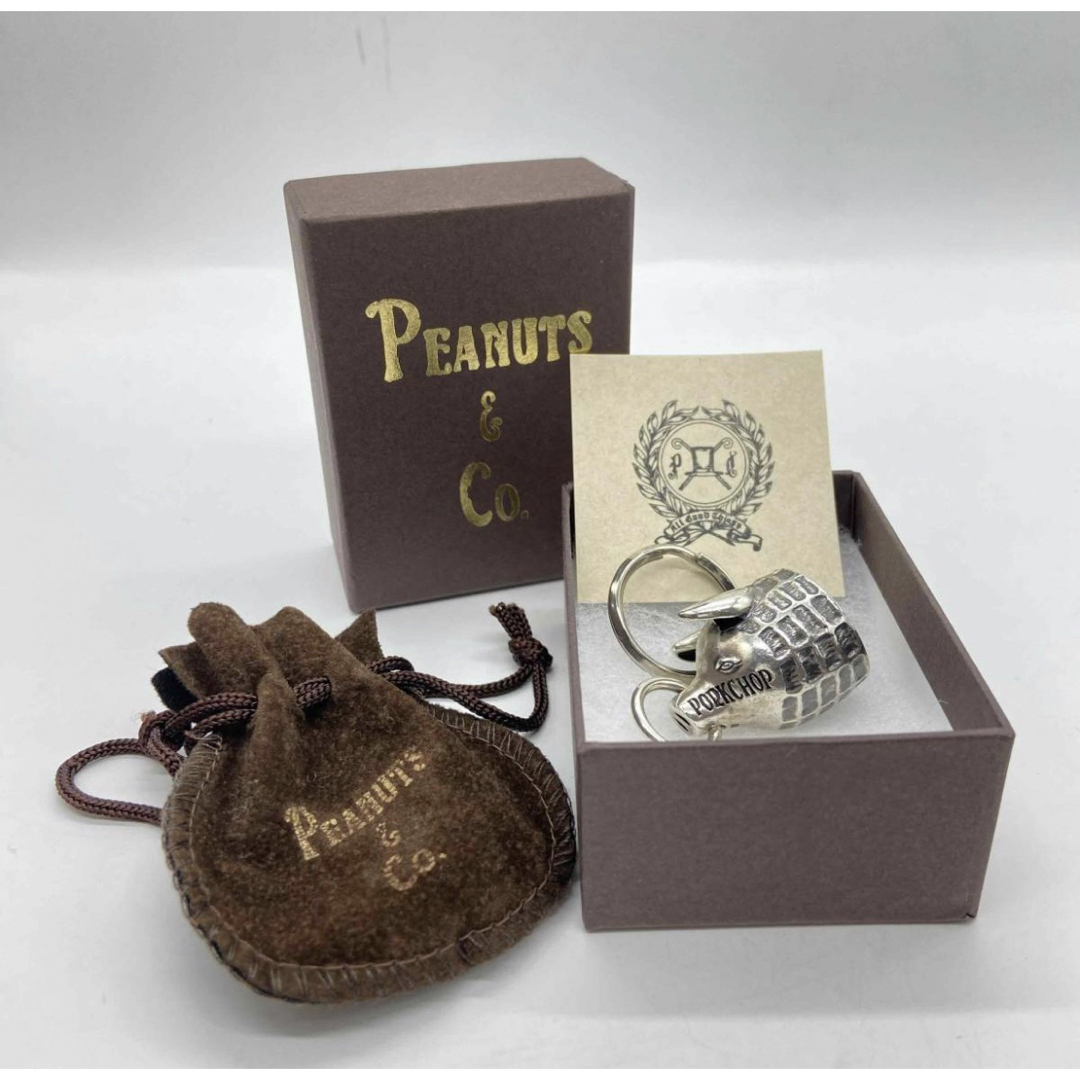 PEANUTS\u0026CO. P's Guardian Bell シルバーキーホルダー